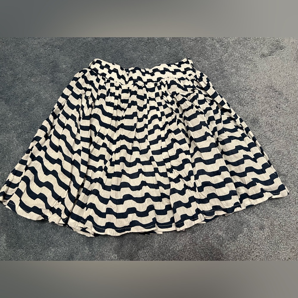 Striped Navy Blue and White Skirt Size XS/S